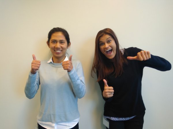 Zion Ramos (ezkerra) y Viviana Cordero (Eskuina)