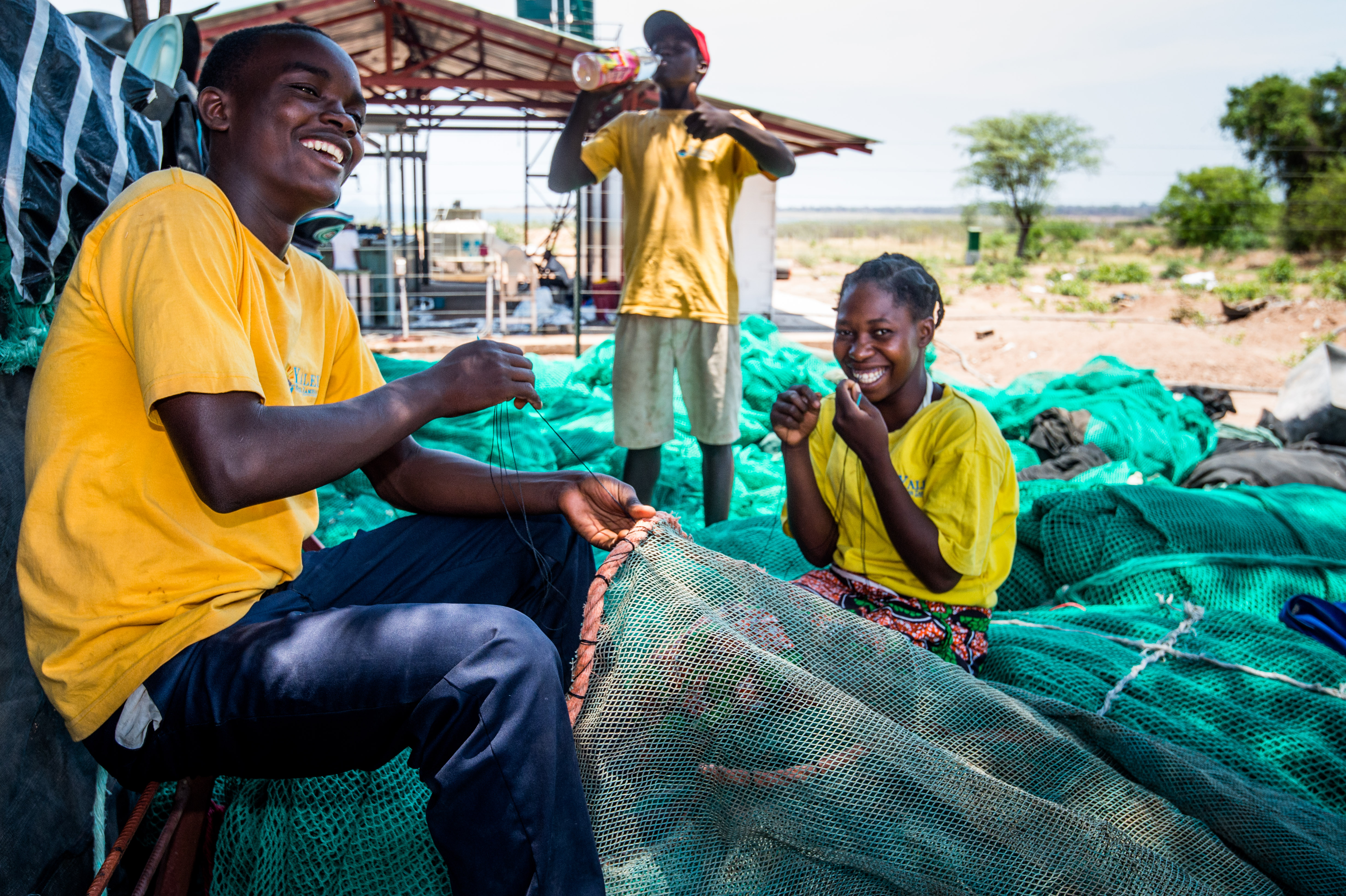 Cosint les xarxes de pesca